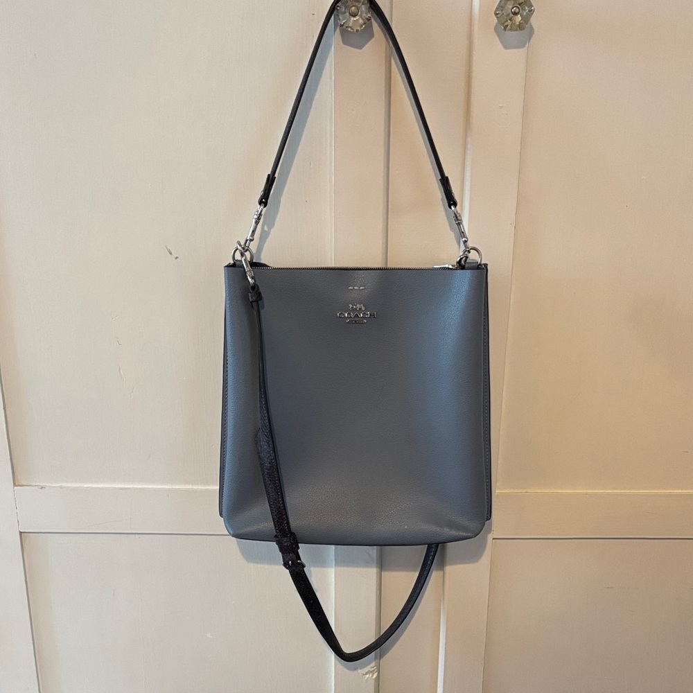 Coach Blue Leather Shoulder Bag